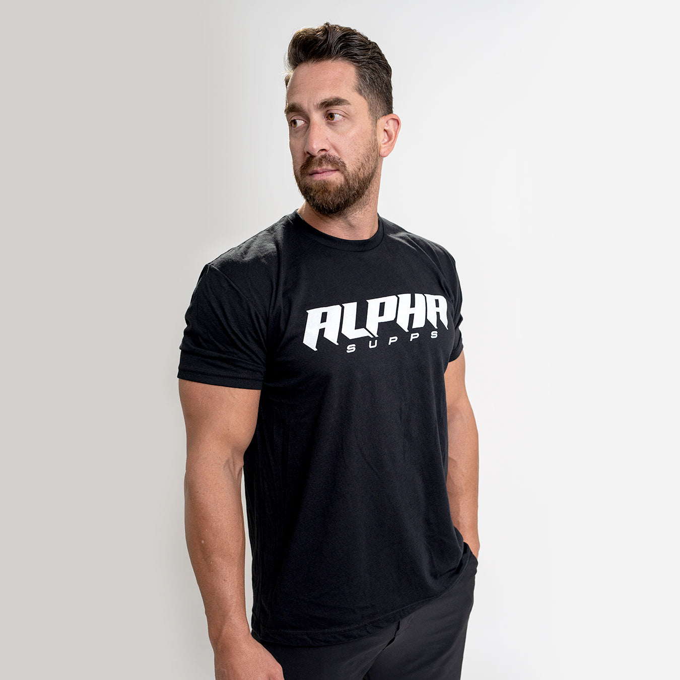 Alpha White Logo Shirt - Alpha Supps®