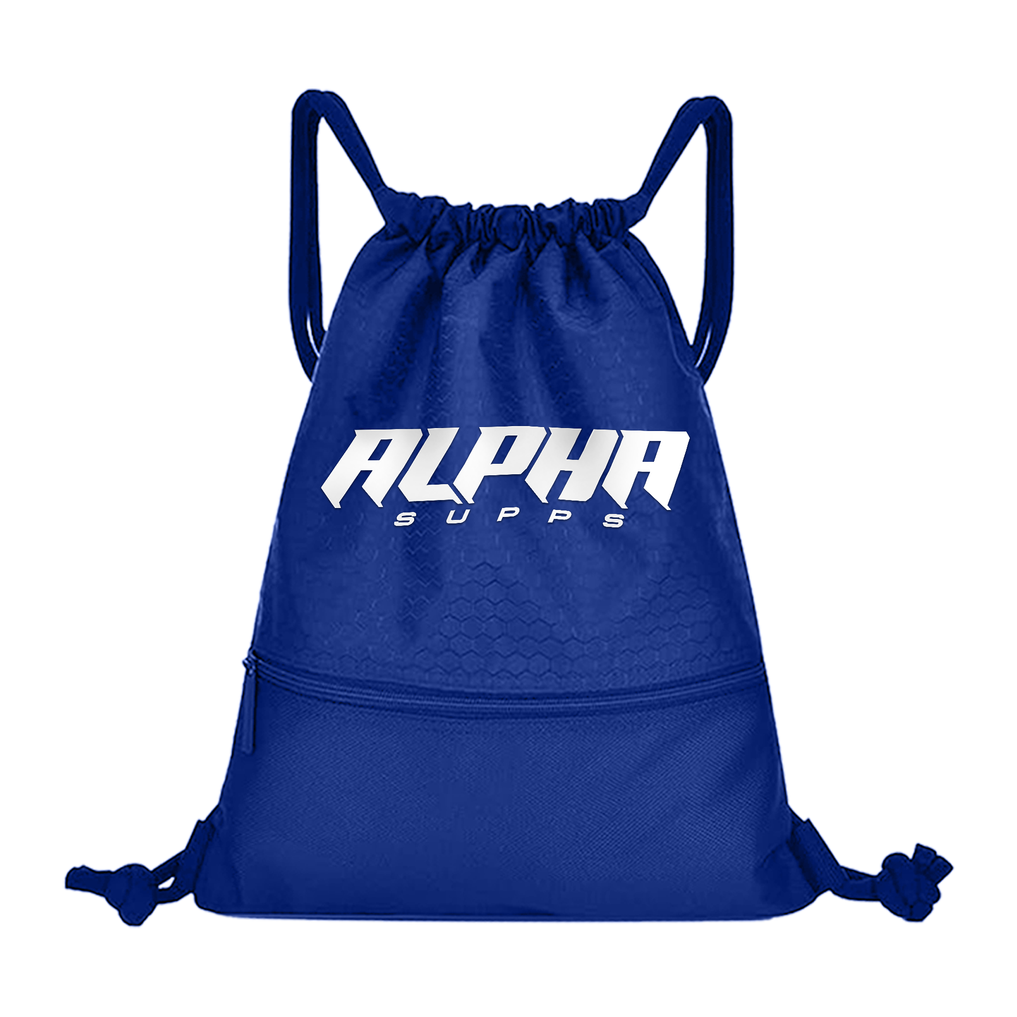 Alpha Blue Draw-string Bag - Alpha Supps®