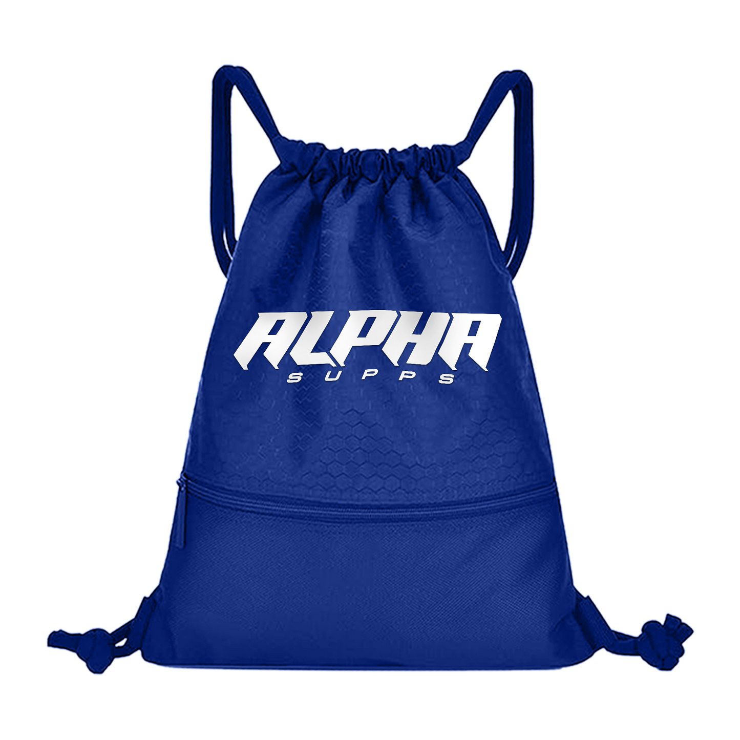 Alpha Blue Draw-string Bag - Alpha Supps®