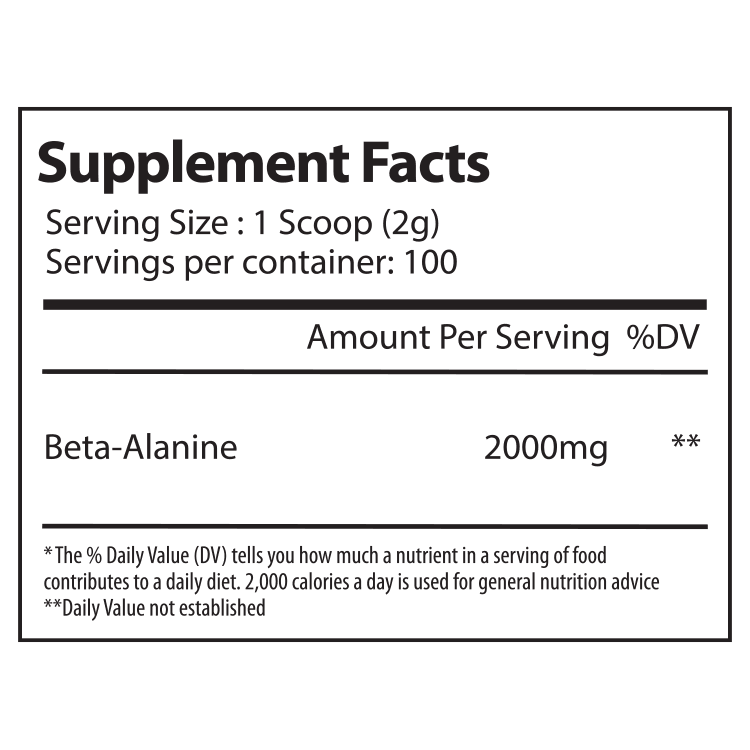 Beta Alanine - Alpha Supps®
